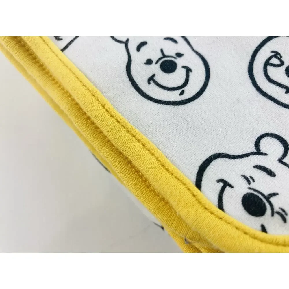 Rare Disney Winnie The Pooh 100% Cotton Baby Blanket Faces Black White Amazon Ye